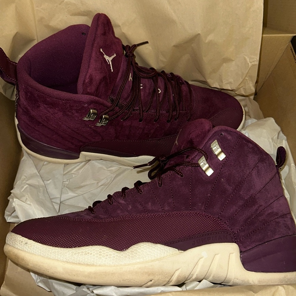 Jordan 12 Retro Bordeaux Worn